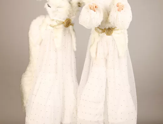 Snow Fox Stilt Walkers